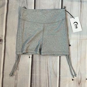 Gray Brilliant Double Scrunchy Hustle Shorts - Zyia Active